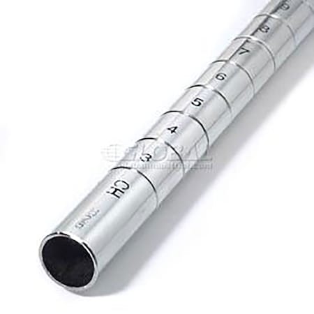 Global Industrial 54H Poly-Z-Brite Post, 4PK 711244